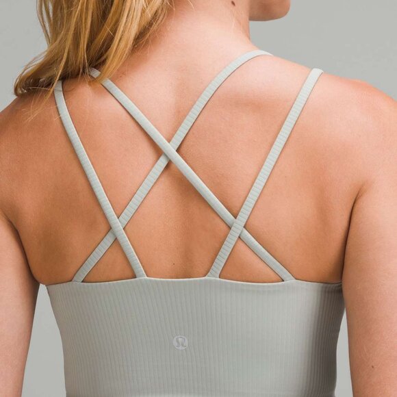 Lululemon Like a Cloud Ribbed Longline Bra *Light Support, B/C Cup Size 6 PTP 13 - Picture 2 of 6